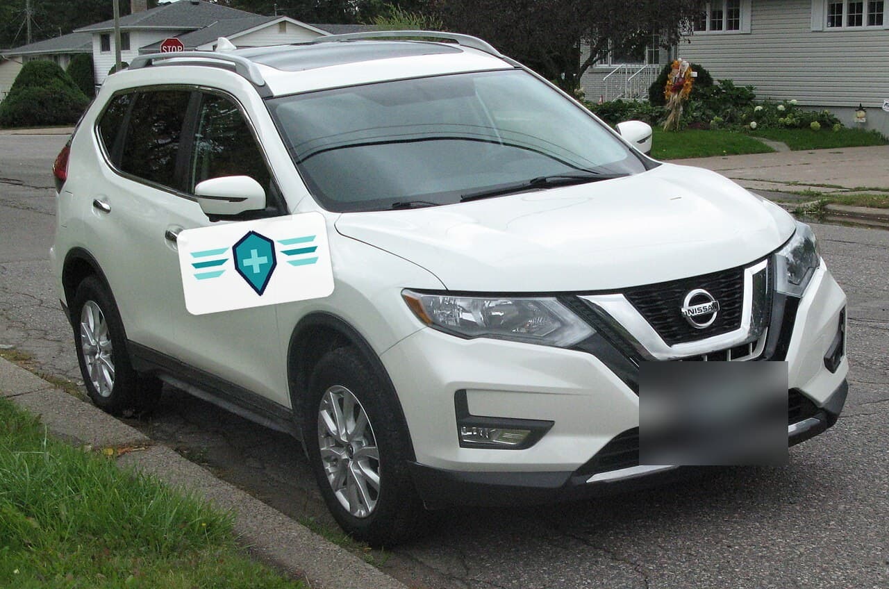 Medical courier vehicle for the DMV, 2019 Nissan Rogue